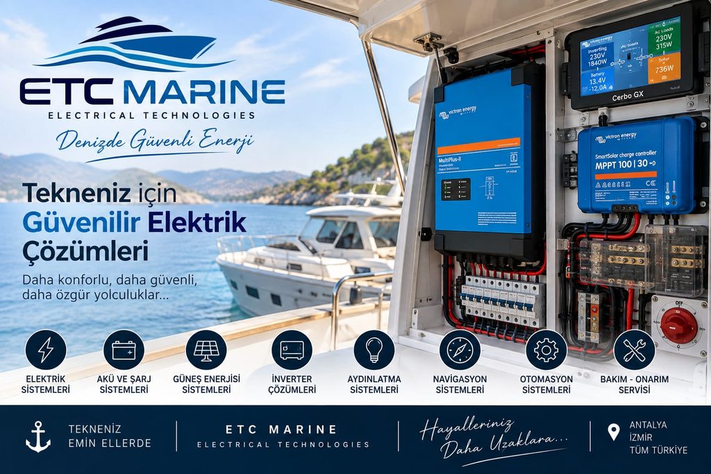 Tekne elektrik sistemleri ve marine elektrik pano uygulaması - ETC Marine